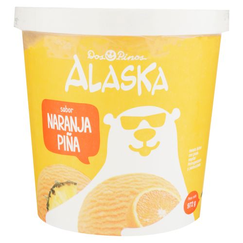 Helado Alaska Naranja Piña - 964 gr