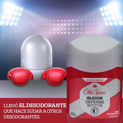 Barra Antitranspirante Old Spice Sudor Defense Seco Seco 50 g