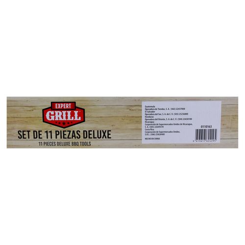 Set Utensilios Expert Grill Acero Inoxidable Para Bbq 10 Piezas