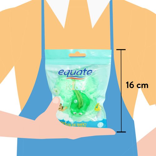 Esponja de baño Equate kids con animal de goma - 1 ud