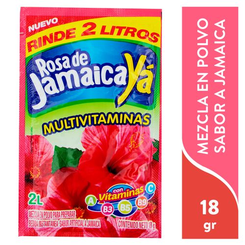 Bebida en polvo Yá sabor jamaica   - 15 g