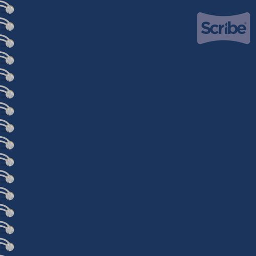 Cuaderno Scribe De Resorte Con Rayas Polycover 24p- 100 Hojas