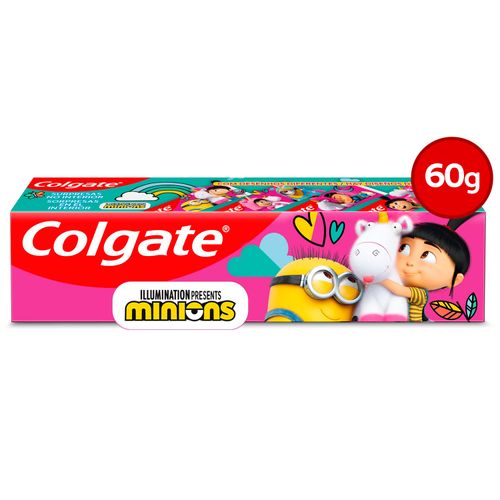 Crema dental Colgate kids minions sabor sandia - 40 ml