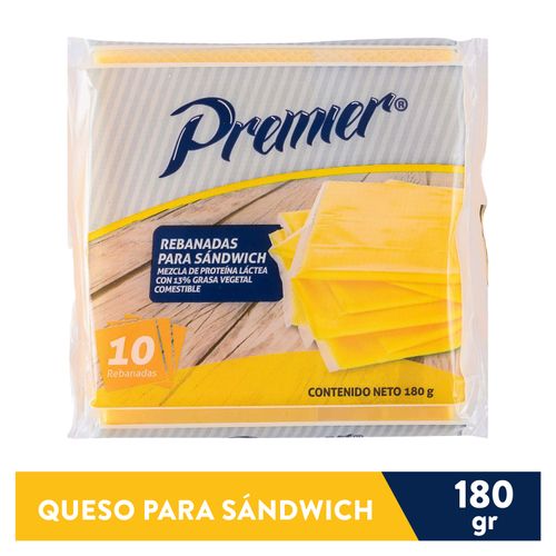 Queso Premier Procesado 6 Unidades- 180gr