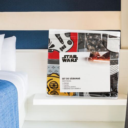 Star Wars Sabanas Individual Microfibra