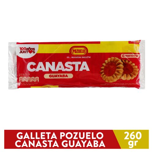 Galleta Pozuelo canasta guayaba - 260 g