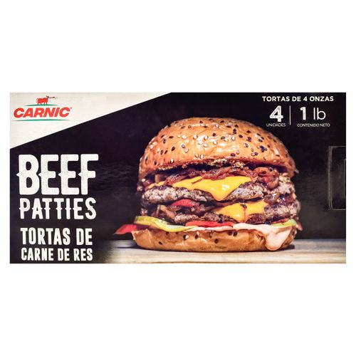 Totas de res Carnic beff patties - 1 lb