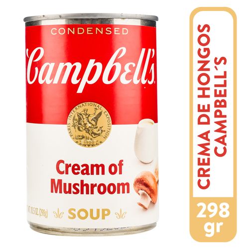 Sopa Campbell's crema de hongos - 298 g