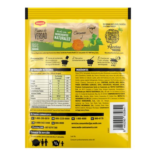 Sopa Maggi Pollo Fideos Baja En Sal - 50 g