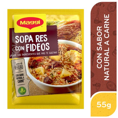 Sopa Maggi Res Con Fideos Sobre - 55g