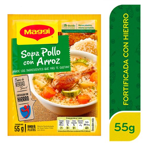 Sopa Maggi De Pollo Con Arroz Sobre - 55g