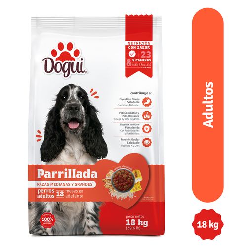 Alimento Dogui Perro Adulto Sabor Parrillada, 18 Meses En Adelante - 18kg