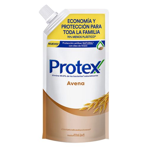 Jabón Líquido Antibacterial Protex Avena+Prebiótico - 500 ml