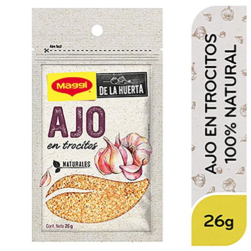 Ajo en Trozos Sazonador MAGGI De La Huerta Bolsa Resellable 26g