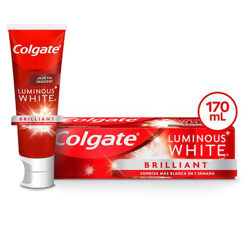 Pasta Dental Blanqueadora Colgate Luminous White Brilliant Mint 170 ml