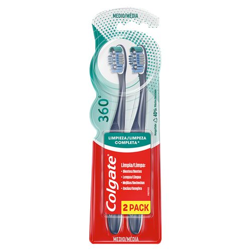 Cepillo Dental  Colgate 360 Limpieza Completa 2 Pack