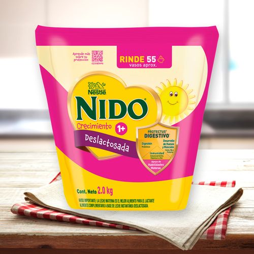 Leche Polvo Nido Crecimiento 1 más Deslactosada - 2 kg