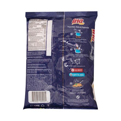 Pasta Ina Tipo Tornillo Bolsa - 200 g