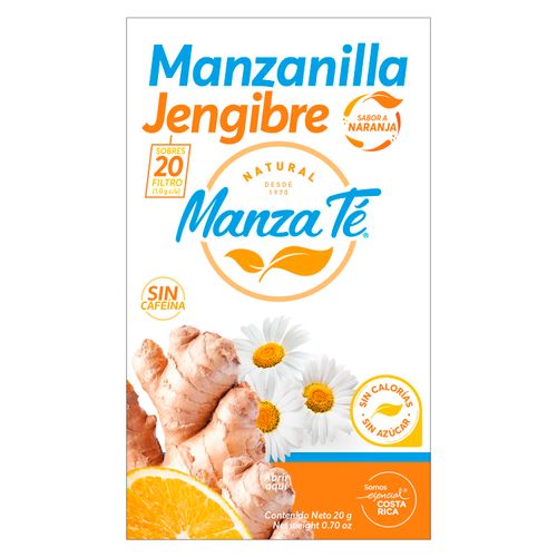 Té Manzanilla Jengibre Manza Té - 20 g