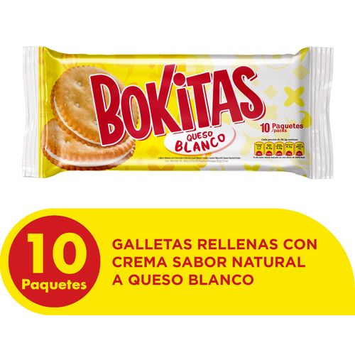 Galleta Pozuelo Bokitas Queso Blanco - 362gr