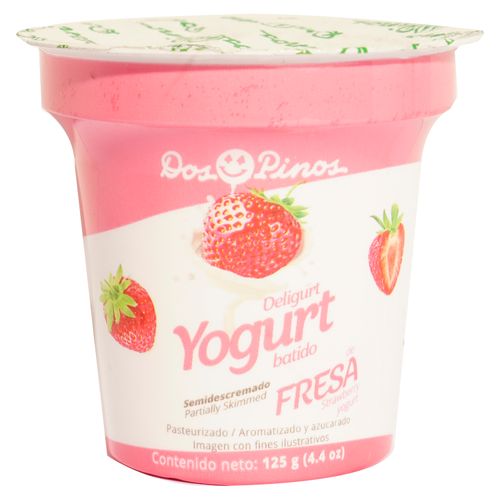 Yogurt Dos Pinos sabor fresa - 125 g