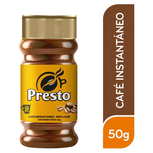 Café Presto Instantáneo Frasco -50gr