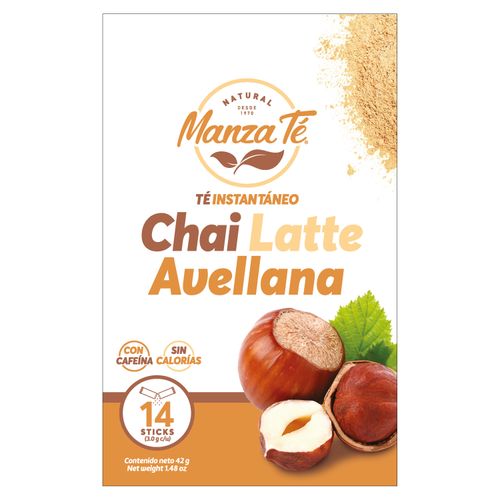 Té Manzaté chai latte avellana - 42 g