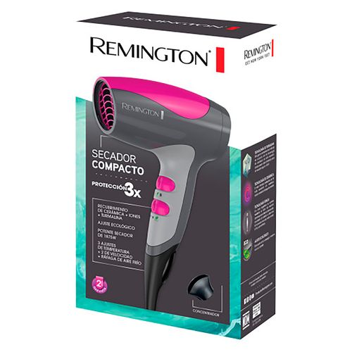 Secador de cabello Remington compacto con concentrador - 1 Ud