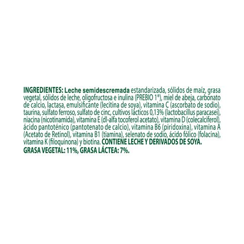 Leche Instantánea Nestlé Nido 1+ Deslactosada Complementario Lata - 800 g