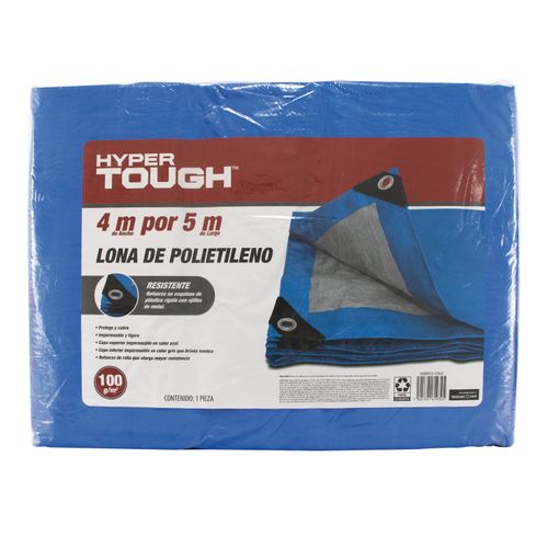 Ht Lona De Polietileno Color Azul 4x5