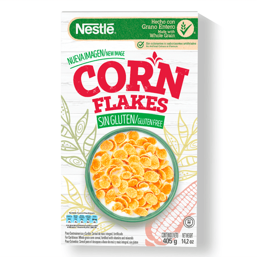 Cereal Nestlé Corn Flakes Sin Glúten - 405gr