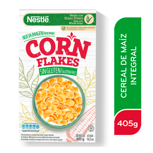 Cereal Nestlé Corn Flakes Sin Glúten - 405gr