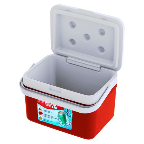 Hielera polar Guateplast pequeña color rojo capacidad 4.9 L