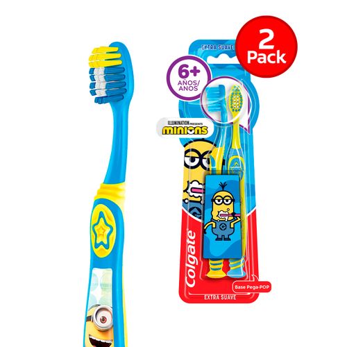 Cepillo Dental Colgate Smiles Minions 6+ Años 2 Pack