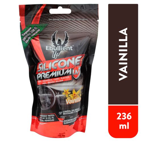 Abrillantador Ebullient Premium Para Carro Vainilla, Limpia, Da Brillo, Restaura Y Protege Doypack - 236ml