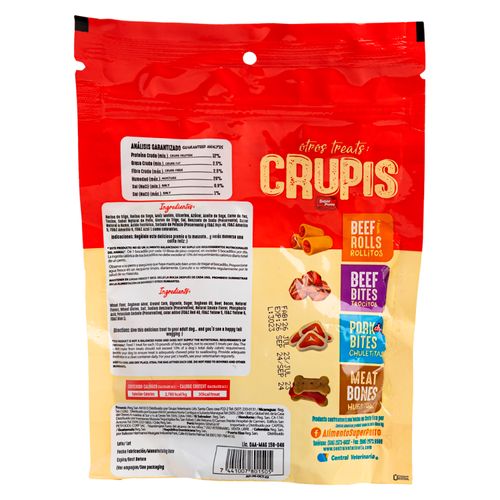 Snack Crupis Super Perro Bacon Strips De Tocineta - 85 g