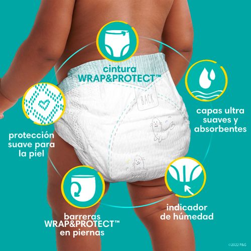 Pañales Pampers Swaddlers Talla 5, 12kg - 58Uds