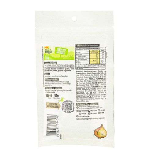 Sal de Cebolla Sazonador MAGGI De La Huerta Bolsa Resellable 26g