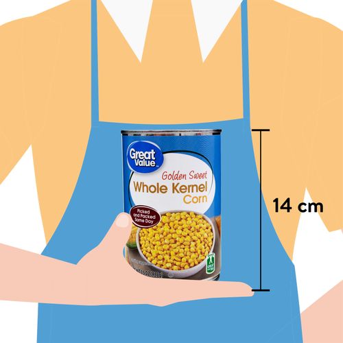 Maíz dulce Great Value, grano entero, lata - 425 g