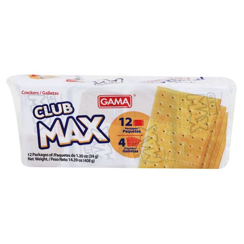 Galleta Salada Gama Club Max 408gr