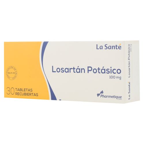 Losartan La Sante Potasico 100 Mg X 30 Tabletas