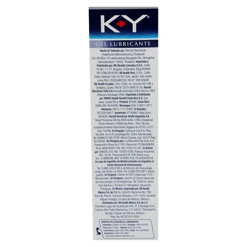 Gel Lubricante Intimo Marca KY Evita La Resequedad En La Zona Intima - 100g