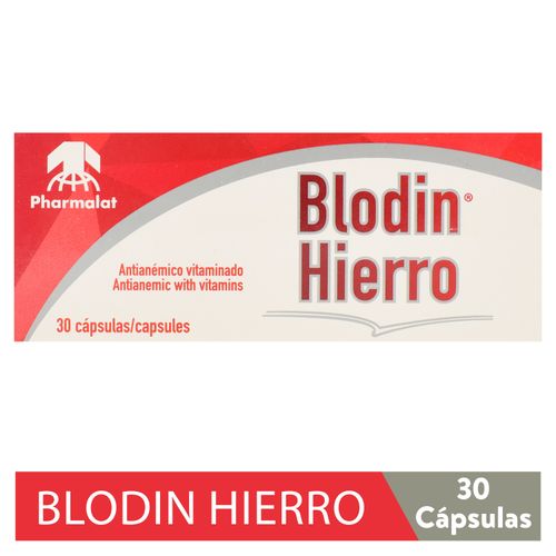 Blodin Hierro Pharmalat 30 Capsulas