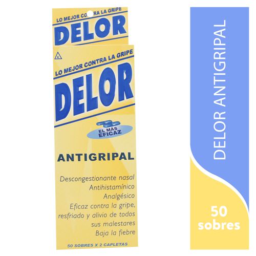 Delor Antigripal Karnel 50 Sobres 100 Tabletas