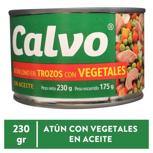 Atún Calvo Vegetales Trozos - 230 g