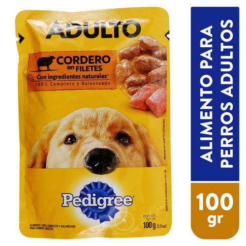 Alimento Pedigree pouche adulto sabor cordero - 100 g