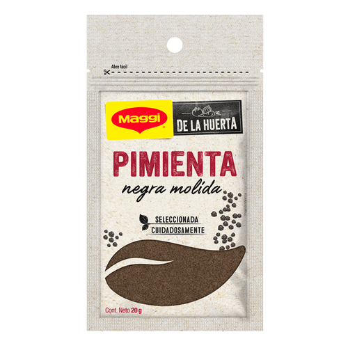 Pimienta negra Maggi molida de la huerta - 20 g