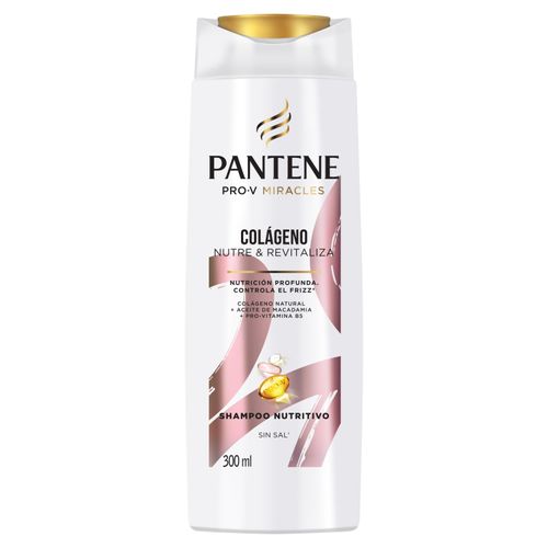 Shampoo Pantene con colágeno y pro-v - 300 ml