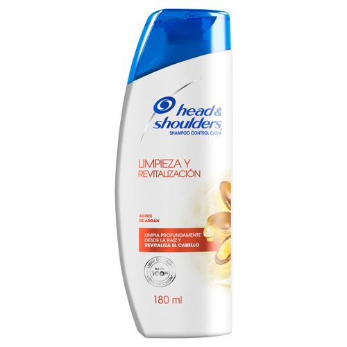 Shampoo Head & Shoulders Aceite De Argán Limpieza Y Revitalización - 180ml