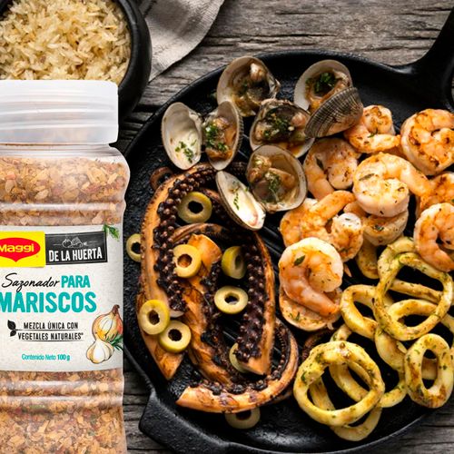 Sazonador Maggi De La Huerta Mariscos Frasco - 100g